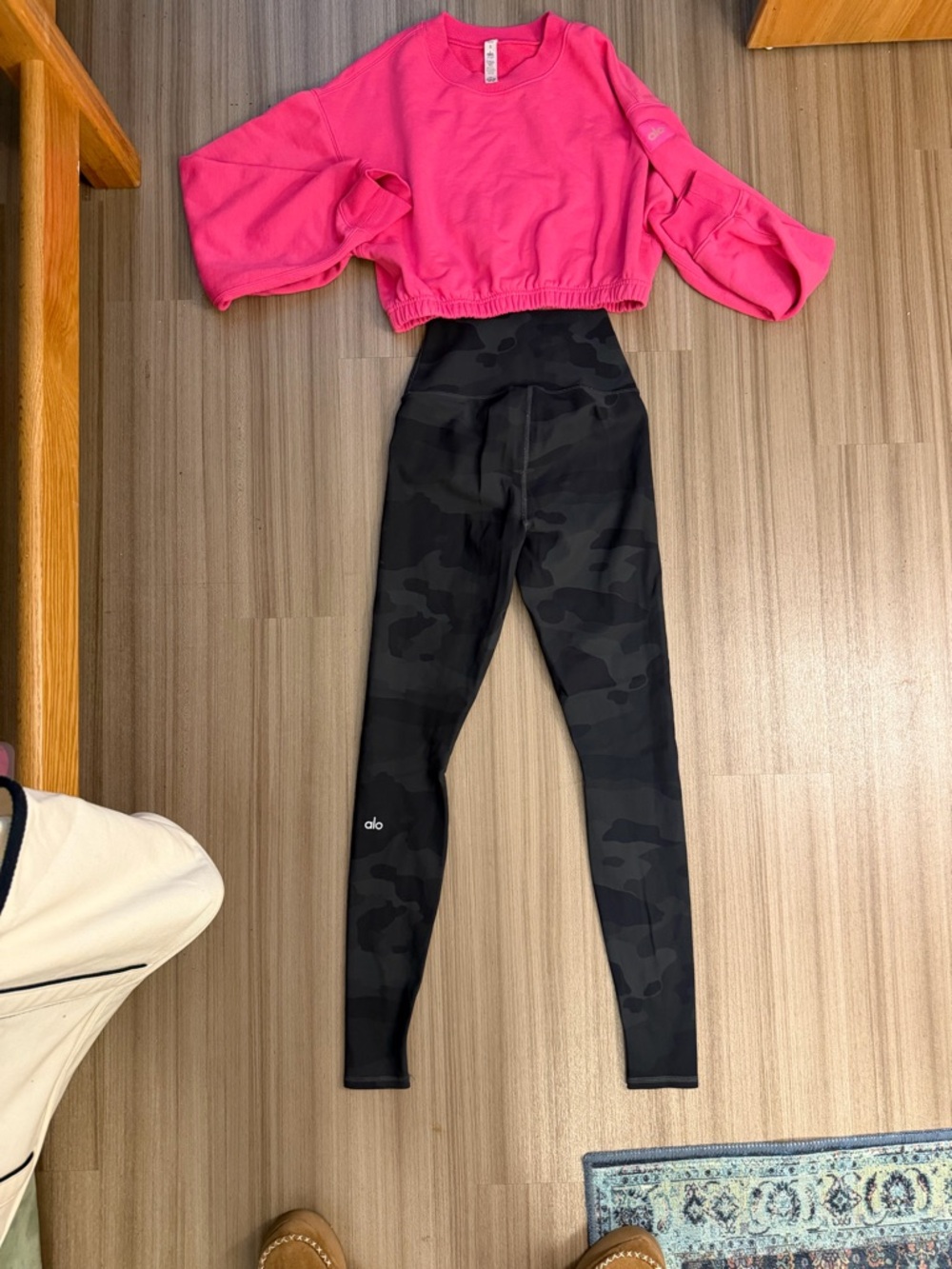 ALO Yoga Hot Pink Crewneck Sweatshirt